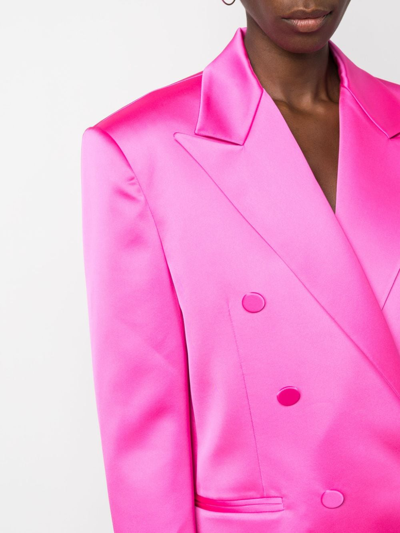 Shop Giuseppe Di Morabito Peak-lapel Double-breasted Blazer In Pink