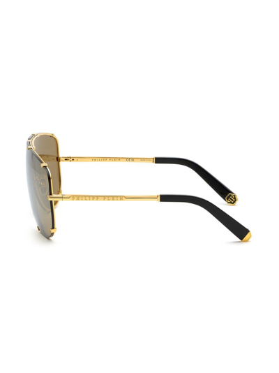 Shop Philipp Plein Oversize-frame Sunglasses In Gold