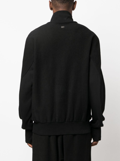 Shop Isaac Sellam Experience High-neck Organic-cotton Jacket In Black