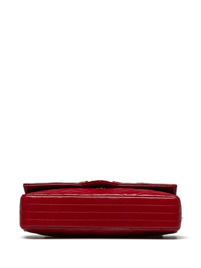 Pre-owned Chanel 1989-1991 Cc Classic Flap Crossbody Bag In Red