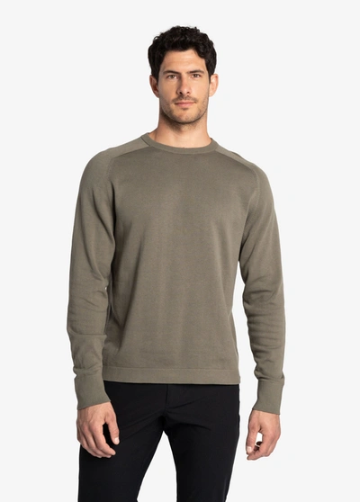 Shop Lole On Repeat Organic Cotton Sweater In Desert Green