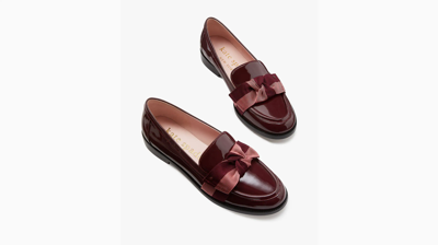 Shop Kate Spade Leandra Loafers In Cordovan