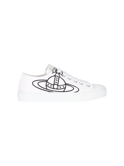 Shop Vivienne Westwood Sneakers "plimsoll Low" In White