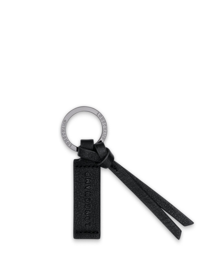 Shop Longchamp 3d` Key Ring In Black  