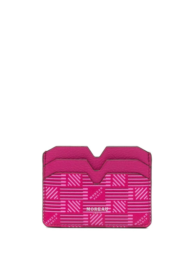 Shop Moreau Card Holder In Fuchsia