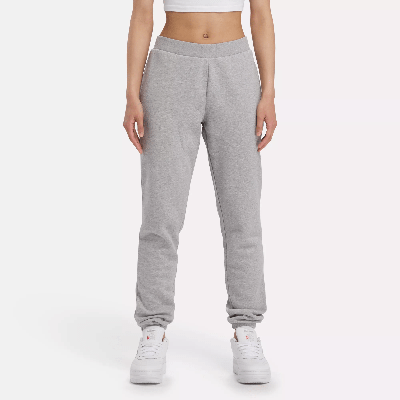 Shop Reebok Women's Lux Fleece Pants In Grey