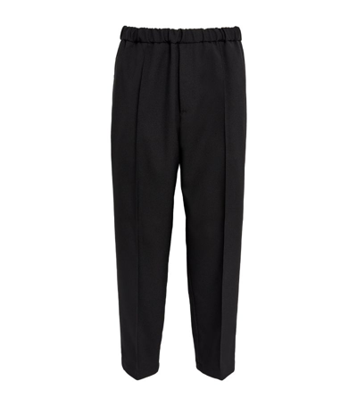 Shop Jil Sander Elasticated-waist Tailored Trousers In Black