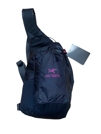 Pre-owned Arcteryx System A Quiver Crossbody Sling Bag [pink Logo]