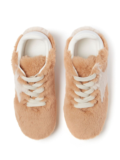 Stella Mccartney Loop Sneakers In Recycled Synthetic Fur In Multi