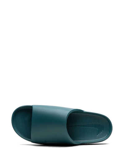 Shop Nike Calm "geode Teal" Slides In Green
