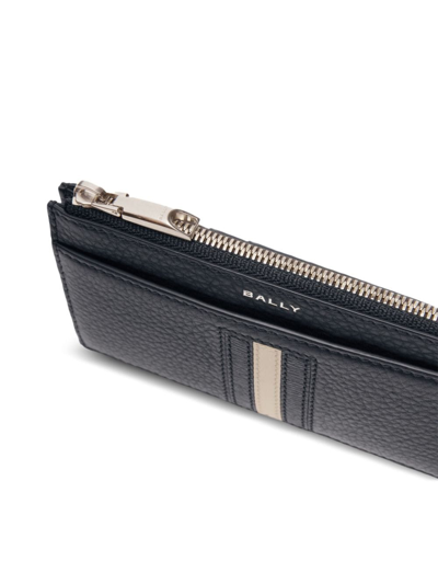 Bally Ribbon Logo-print Wallet In Schwarz
