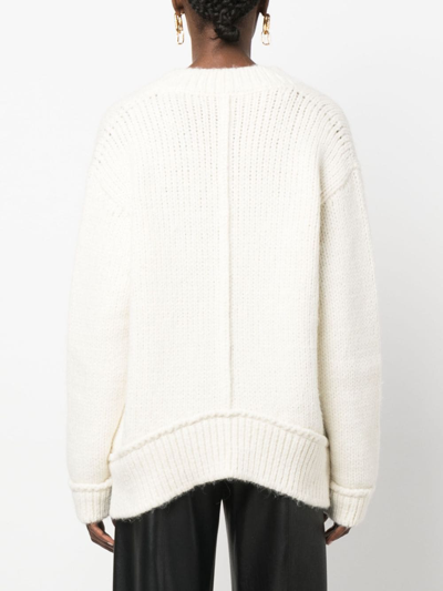 Shop Tom Ford V-neck Wool Jumper In White