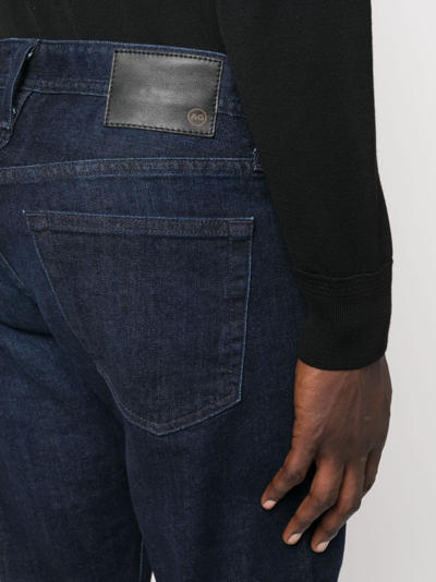 Shop Ag Tellis Mid-rise Slim-fit Jeans In Blau