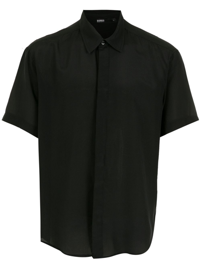 Shop Handred Concealed Button-fastening Shirt In Black