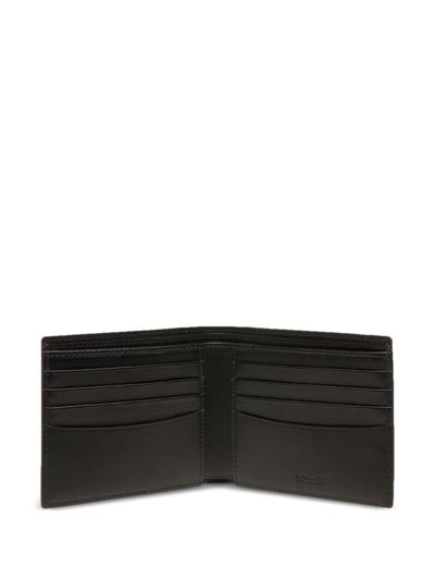 Shop Bally Bi-fold Leather Wallet In Schwarz