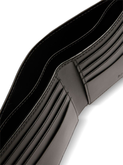 Shop Bally Bi-fold Leather Wallet In Schwarz