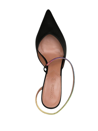 Shop D’accori Pointed-toe Strap-detail Pumps In Black