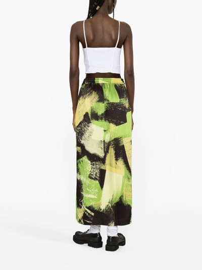 Palm Angels Logo-embroidered Crop Top In Weiss