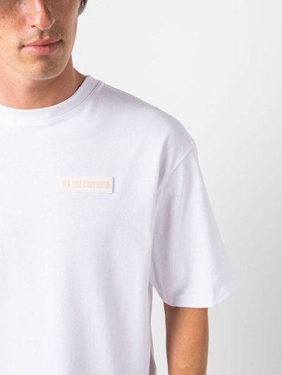 Shop Lgn Louis Gabriel Nouchi Logo-patch Crew-neck T-shirt In Weiss