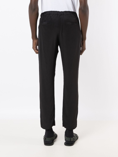 Handred Lockere Bundfaltenhose Aus Seide In Black