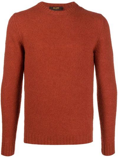 Shop Moorer Orvieto-exp Crew-neck Sweatshirt In Orange