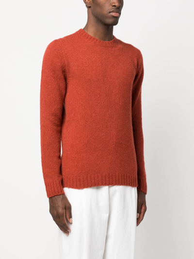 Shop Moorer Orvieto-exp Crew-neck Sweatshirt In Orange