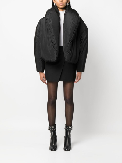 Saint Laurent Puffer Down Jacket In Schwarz