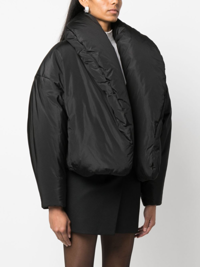 Saint Laurent Puffer Down Jacket In Schwarz