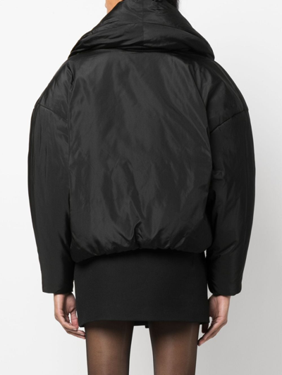 Saint Laurent Puffer Down Jacket In Schwarz