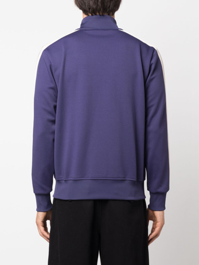 Palm Angels Track Jacket With Zipper In Blau