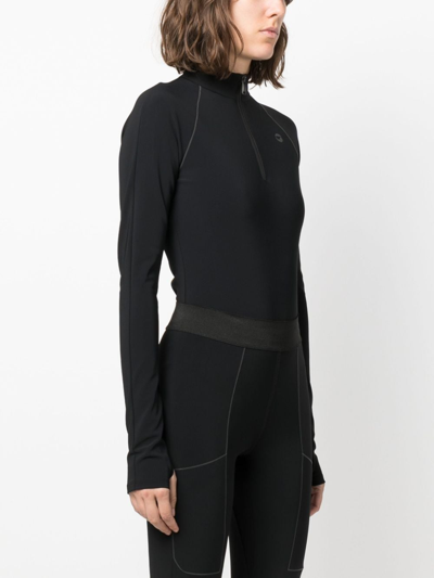 Coperni Stand-up Collar Long-sleeve Top In Schwarz