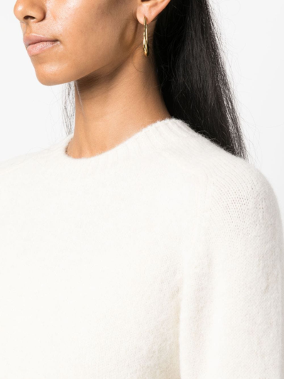 Soeur Knitted Crew-neck Jumper In Neutrals