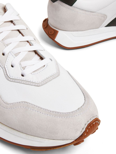 Shop Magnanni Panelled Suede Sneakers In Neutrals