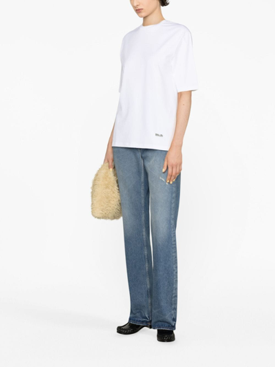 Jil Sander Logo-print Cotton T-shirt In White