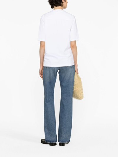 Jil Sander Logo-print Cotton T-shirt In White
