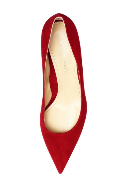Marion Parke Classic Pointed Toe Pump In Classic Red