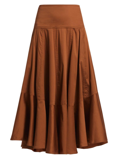 Shop Farm Rio Women's Single-tiered Maxi Skirt In Caramel