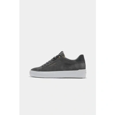 Shop Android Homme Zuma Grey Suede Zig Zag Leather Sneaker