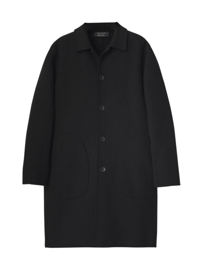 Shop Rag & Bone Men's Leon Wool Car Coat In Black