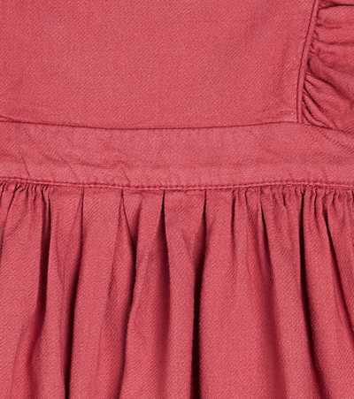Morley Thelma Ruffled Cotton Dress In Red
