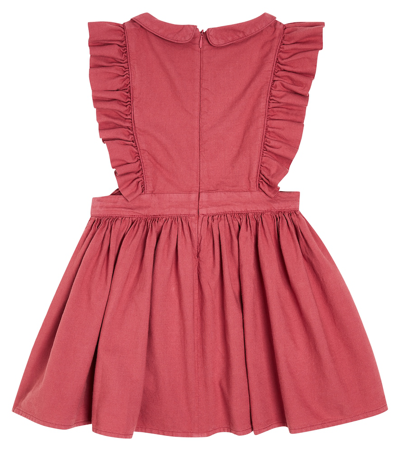 Morley Thelma Ruffled Cotton Dress In Red