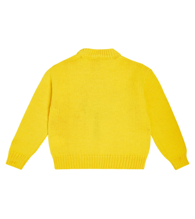 The Animals Observatory Bull Intarsia Wool Sweater In Multicoloured