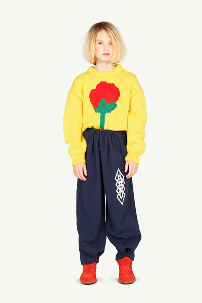 The Animals Observatory Bull Intarsia Wool Sweater In Multicoloured