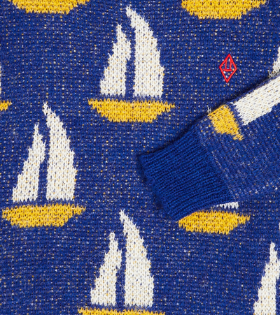The Animals Observatory Bull Intarsia Sweater In Multicoloured