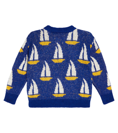 The Animals Observatory Bull Intarsia Sweater In Multicoloured