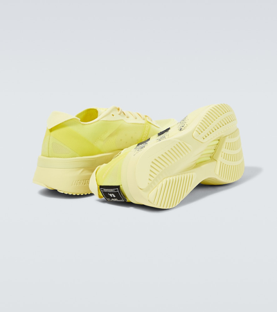 Shop Y-3 Boston 11 Mesh Sneakers In Yellow