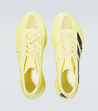 Shop Y-3 Boston 11 Mesh Sneakers In Yellow