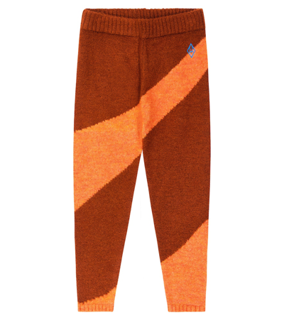 The Animals Observatory Crow Knit Leggings In Multicoloured