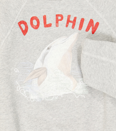The Animals Observatory Shark Cotton Jersey Sweatshirt In Multicoloured