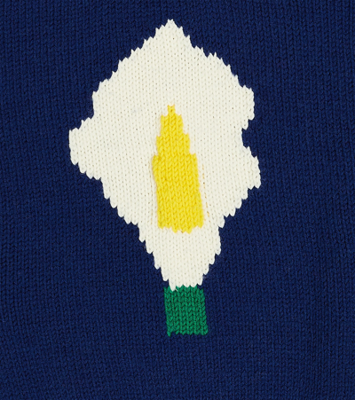 The Animals Observatory Bull Intarsia Wool Sweater In Multicoloured